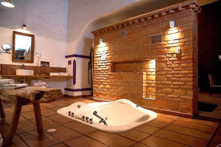 Bathroom with tub in the master suite