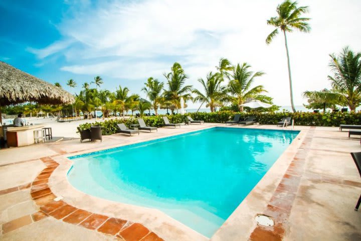 View of one of the pools