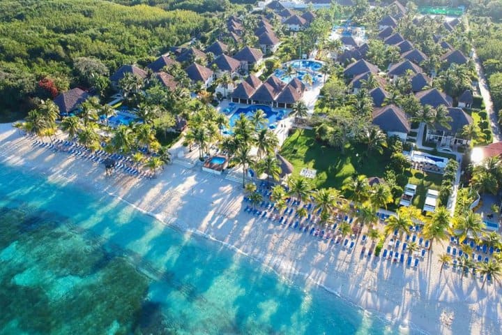 Aerial view of the hotel