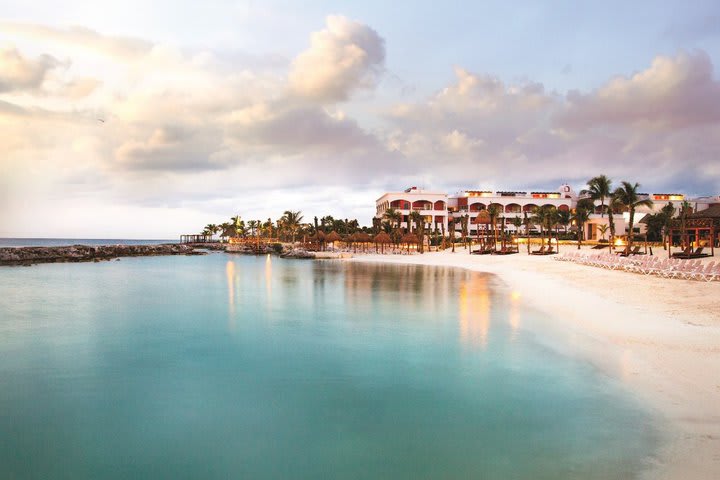 The resort offers a beach area