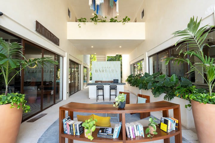 Front desk area