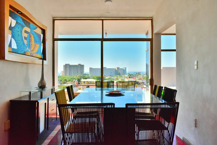 Dining area in a room