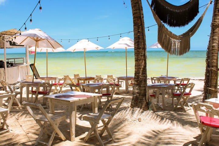 Sitting area of the beach club