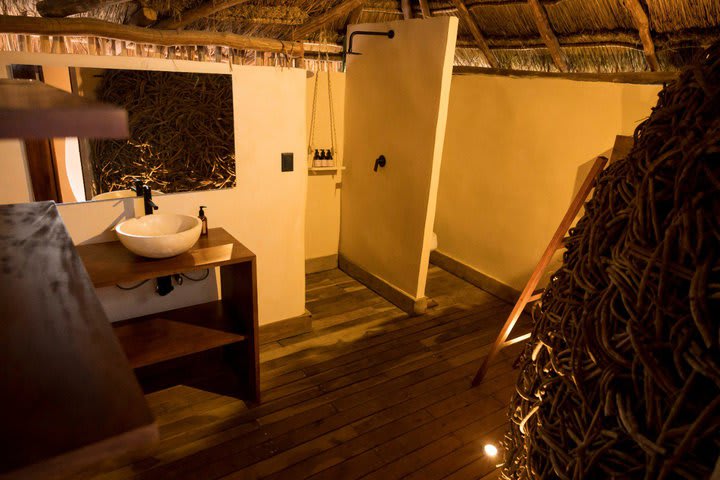 Interior de un baño privado