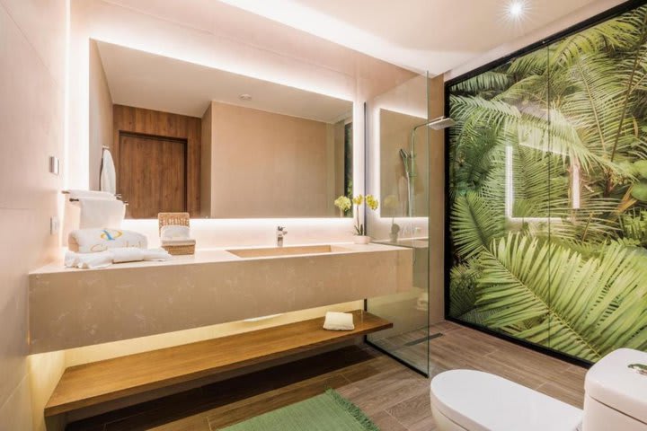 Interior of a private bathroom