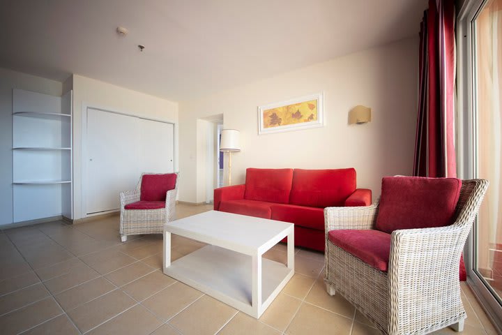 Sitting area in a suite