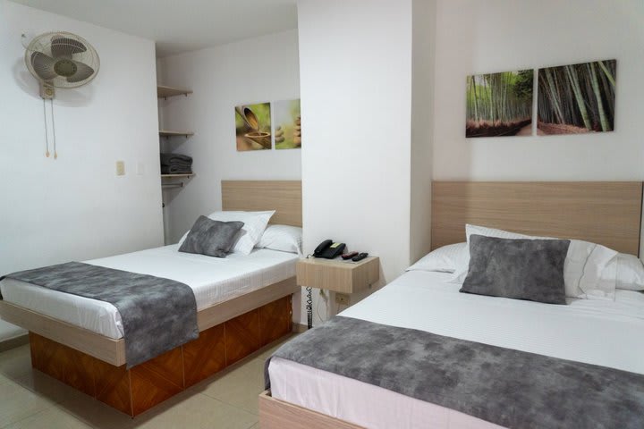 Habitación con dos camas