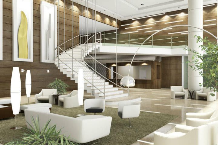 Lobby del hotel InterCity Premium en Manaus (imagen generada por computadora)