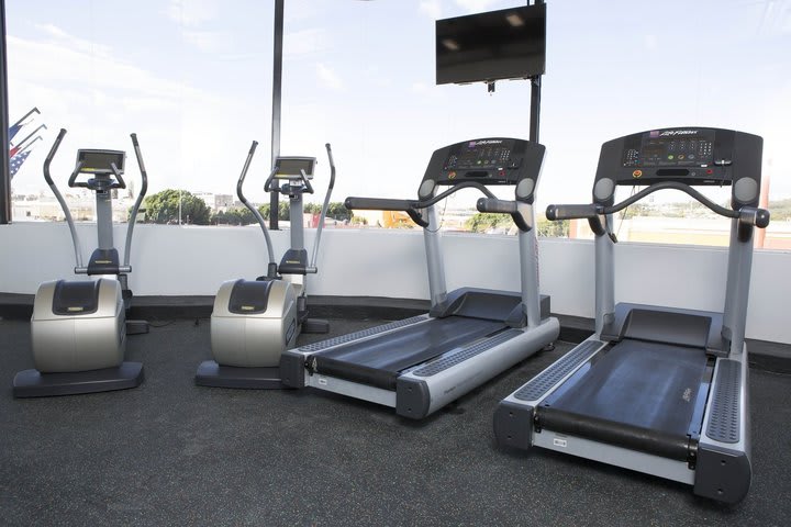 The hotel offers a fitness center