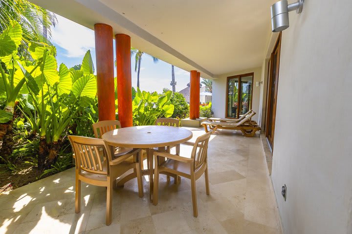 Balcony of a suite with two bedrooms