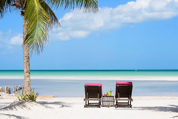 Cama en la playa