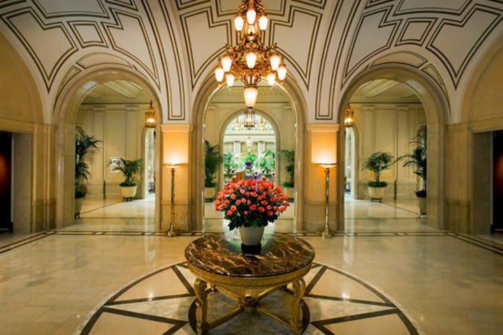 Lobby at the Palace Hotel in San Francisco