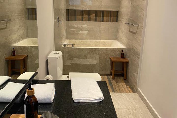 Bathroom in a deluxe apartment