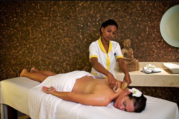 Massage room in the spa