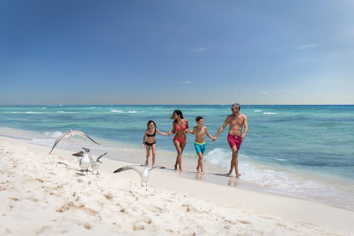 The beach at the hotel