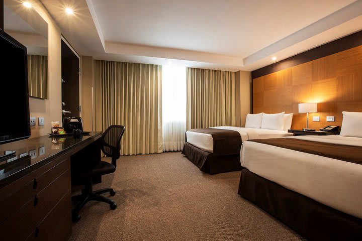 All rooms have a working area with wireless internet access