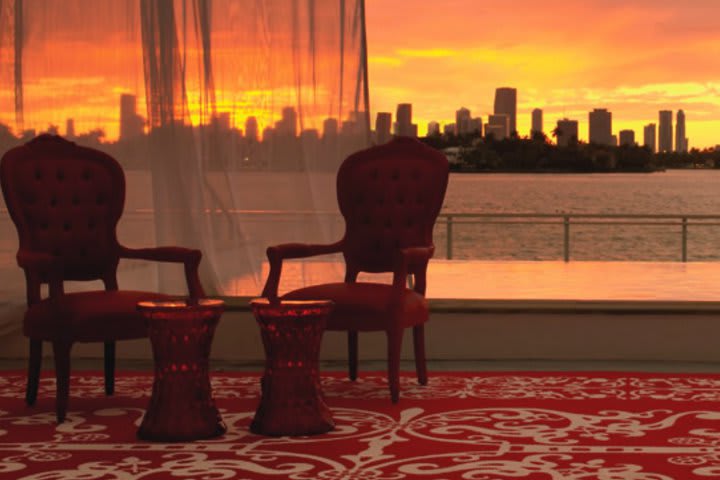 Sitting area at Mondrian South Beach hotel