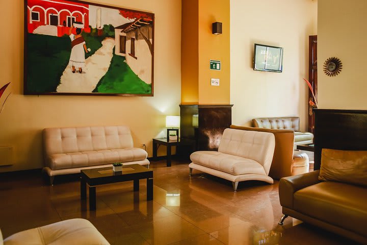 Sitting area in the lobby