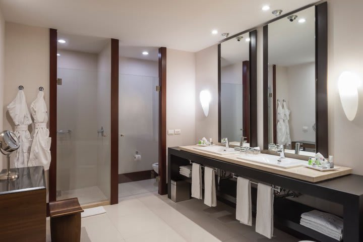 Interior de un baño privado