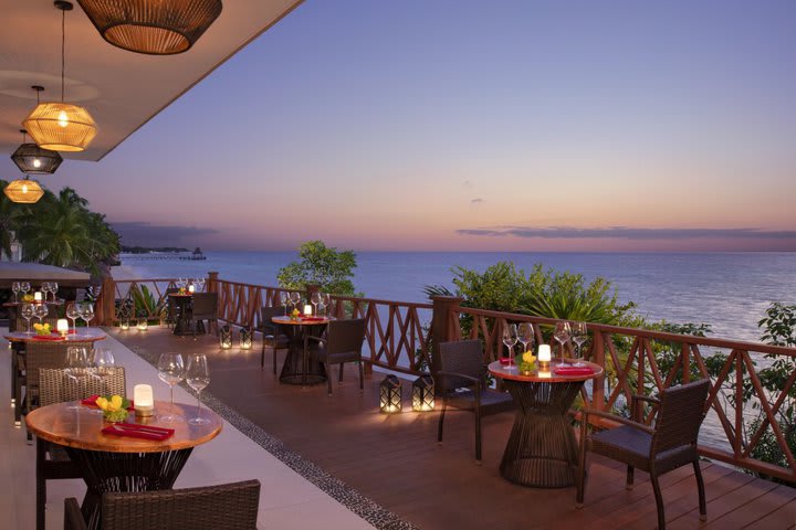 Terrace of the Annatto adult-only restaurant