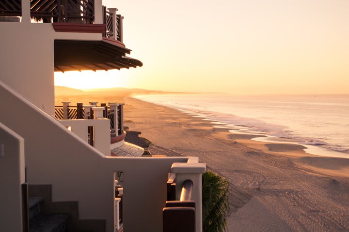 Some rooms overlook the ocean