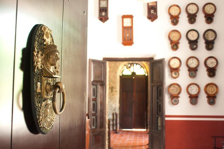 Decoración estilo colonial en el hotel Hacienda Kaan Ac en Valladolid