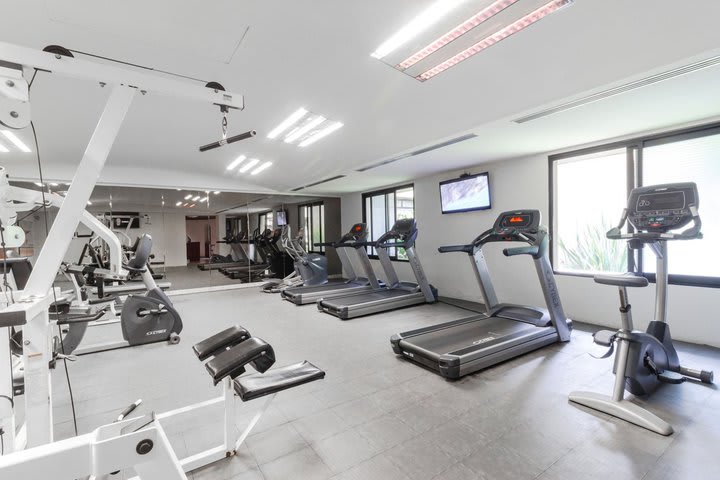 Equipment at the fitness center