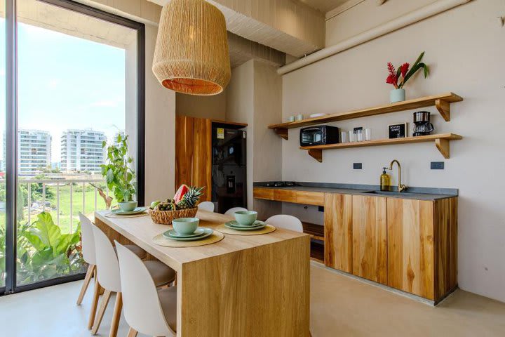 Los apartamentos tienen cocina