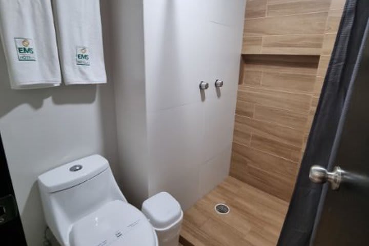 Interior de un baño privado