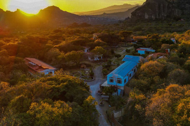 Aerial view of the property