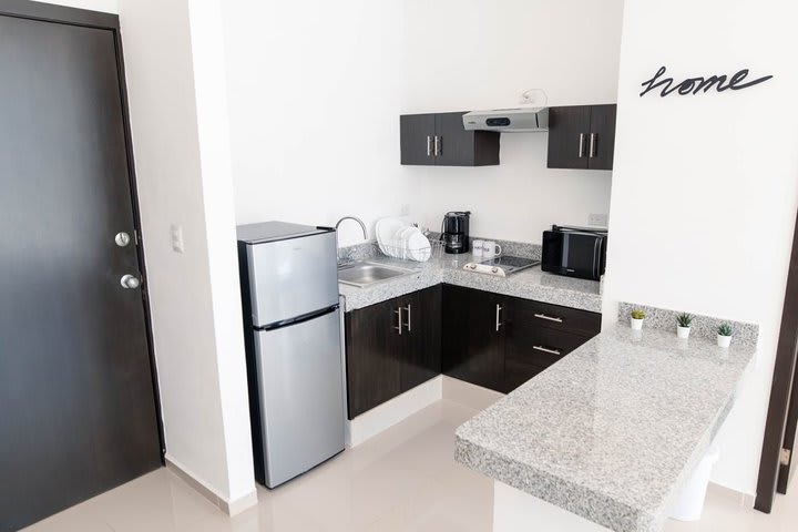 Suites with an equipped kitchen