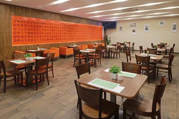 Interior of the breakfast lounge