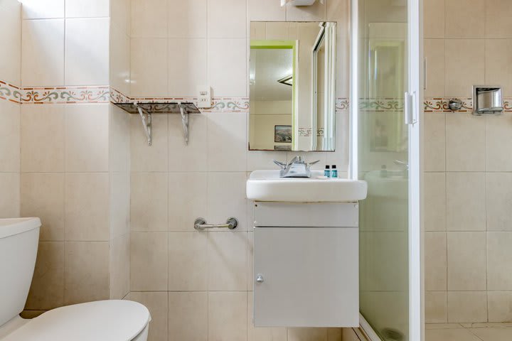 Interior de un baño privado