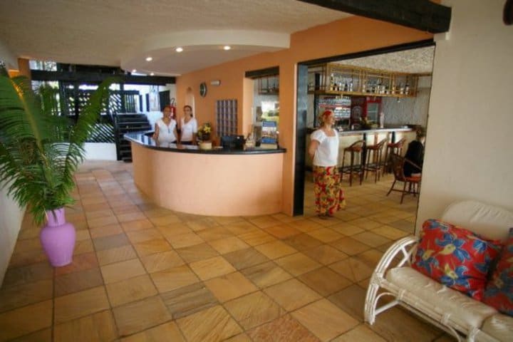 Front desk at Pousada Porto da Lua in Praia do Forte
