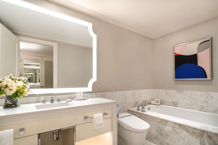 Bathroom of a Bellagio suite