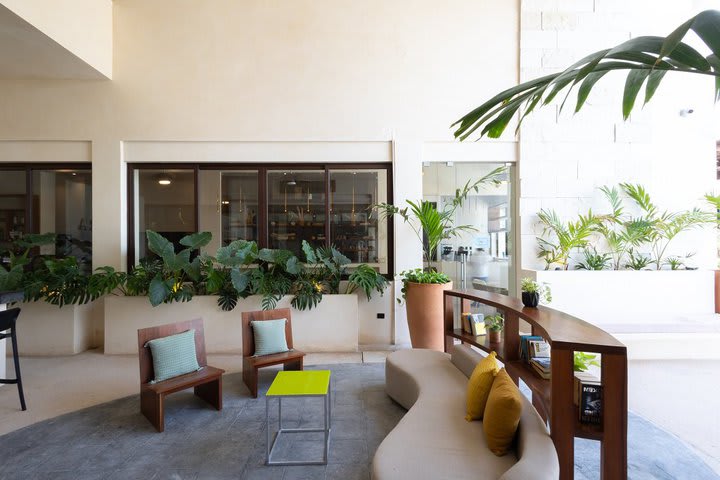 Sitting area in the lobby