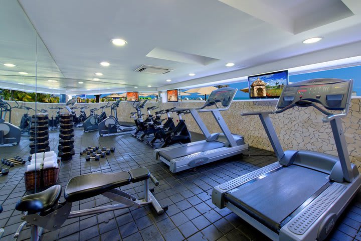 Equipped fitness center