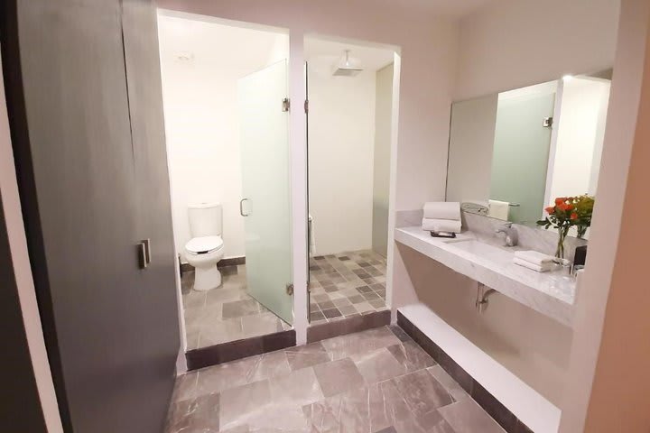 View of a private bathroom