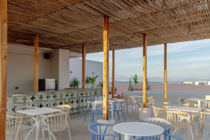 Tables on the terrace