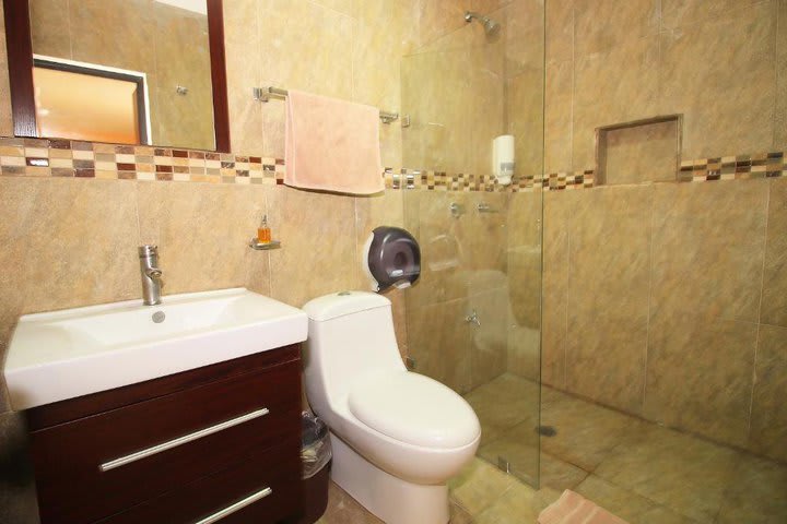 Private bathroom with shower