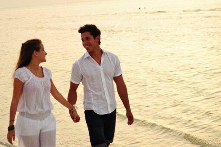 Romance en el hotel Villas Delfines en Holbox