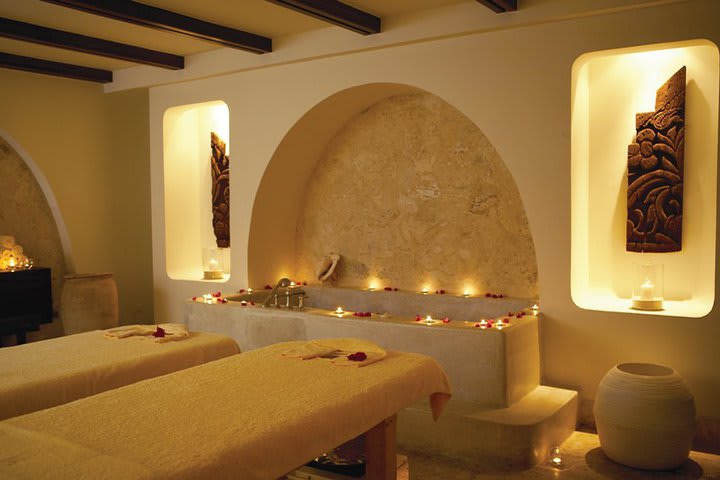 Treatment cabin in the Spa at the resort