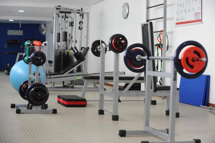 Fitness center at Piazza Navona Flat, hotel in Porto Alegre