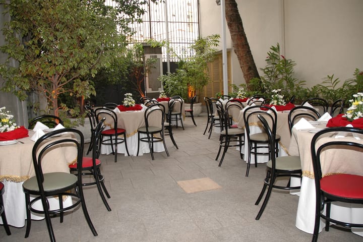 Comedor exterior del Windsor Florida Hotel