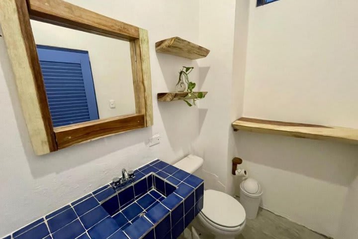 Interior de un baño privado