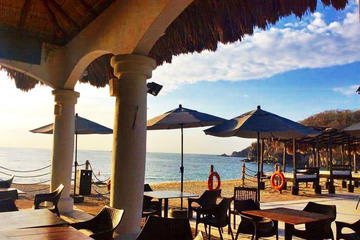 View of the sea as seen from the beach club