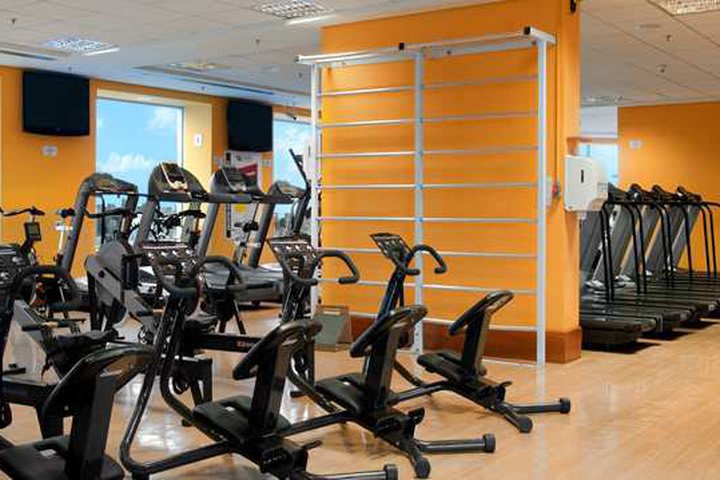 Fully-equipped fitness center at the Hilton Sao Paulo Morumbi