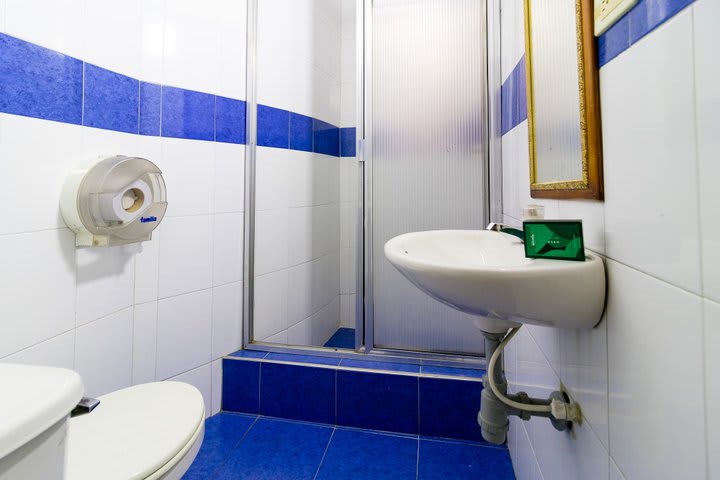 Vista de un baño privado