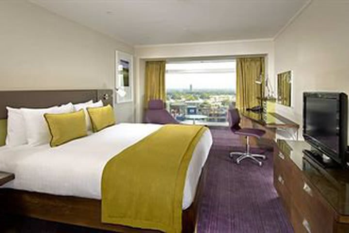 Superior rooms at Hilton Metropole have floor-to-ceiling windows