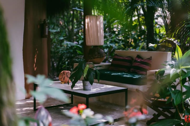 Sitting area in the garden